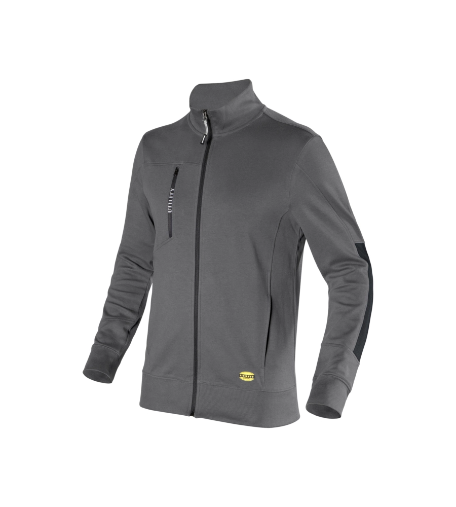 DIADORA FELPA DA LAVORO SWEATSHIRT ZIP GRIGIO, TG XXL