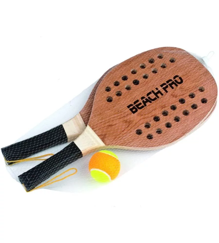 COPPIA DI RACCHETTE BEACH TENNIS PER BAMBINI CON PALLINA