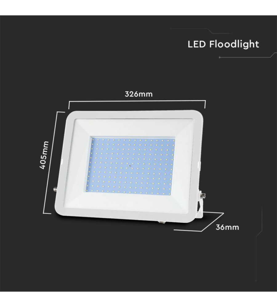 FARO LED NERO 4000K 200W, 17540LM