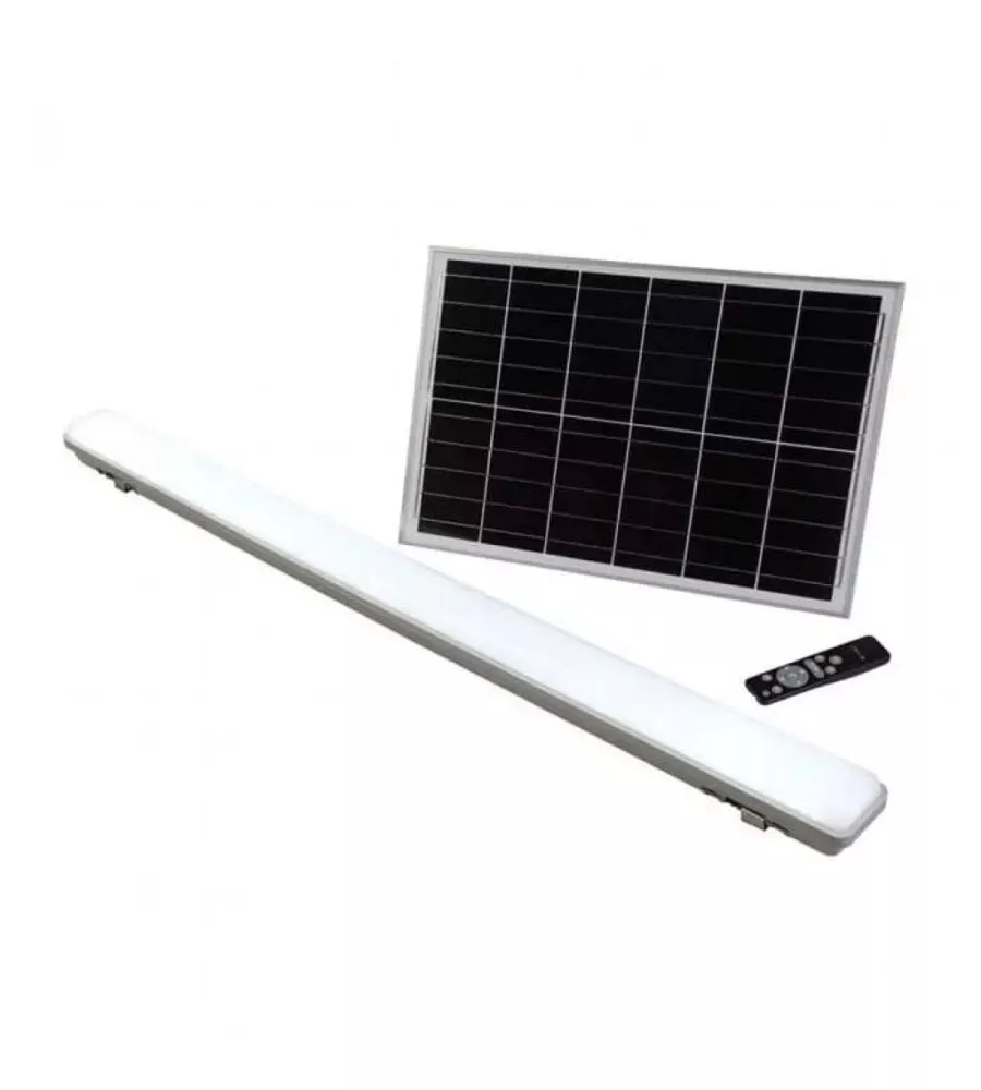 PLAFONIERA LED PER ESTERNI CON PANNELLO SOLARE E SENSORE DI MOVIMENTO