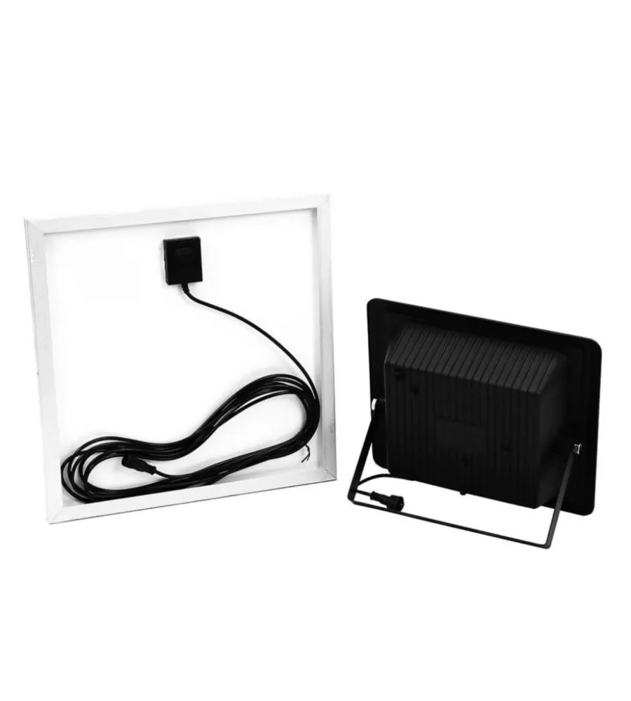 FARO LED CON TELECOMANDO E PANNELLO SOLARE 4000K, 20W
