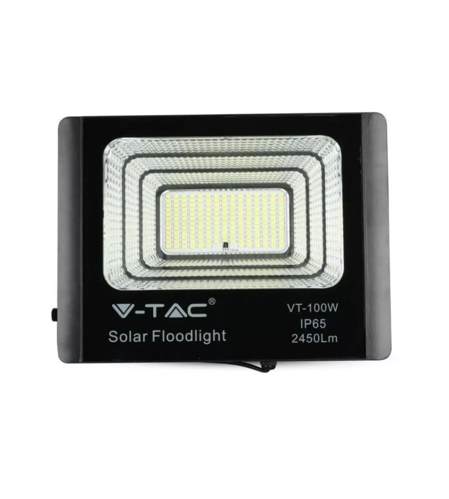 FARO LED CON PANNELLO SOLARE E TELECOMANDO 6000K, 35W