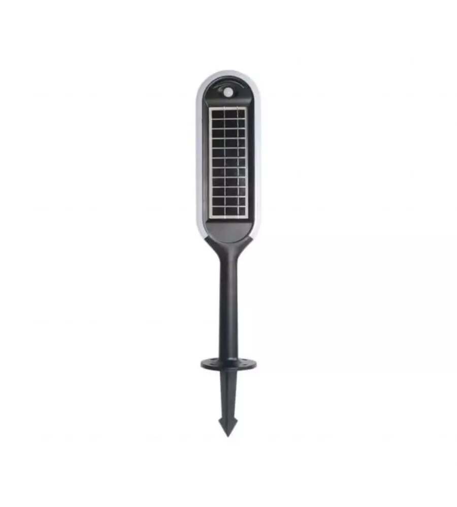 PIANTANA SOLARE LED DA GIARDINO BIANCA E NERA 4000K, 5W