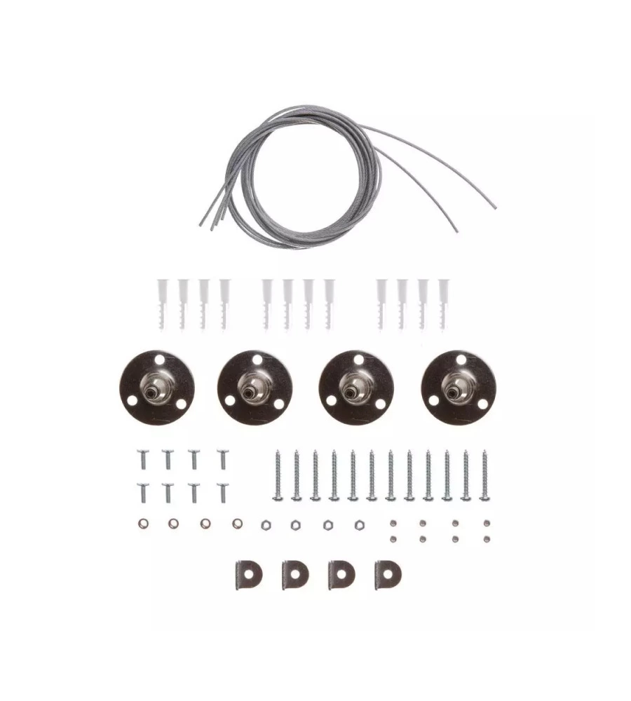 KIT UNIVERSALE PER MONTAGGIO A SOSPENSIONE PANNELLI LED