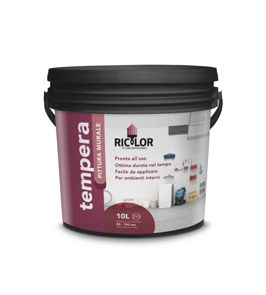 PITTURA MURALE RICOLOR BIANCO 10 LT