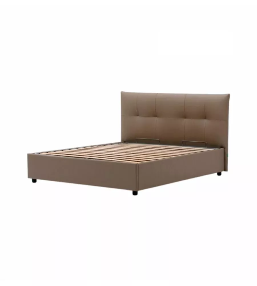 LETTO MATRIMONIALE CONTENITORE "EASY" TORTORA 160X190 CM