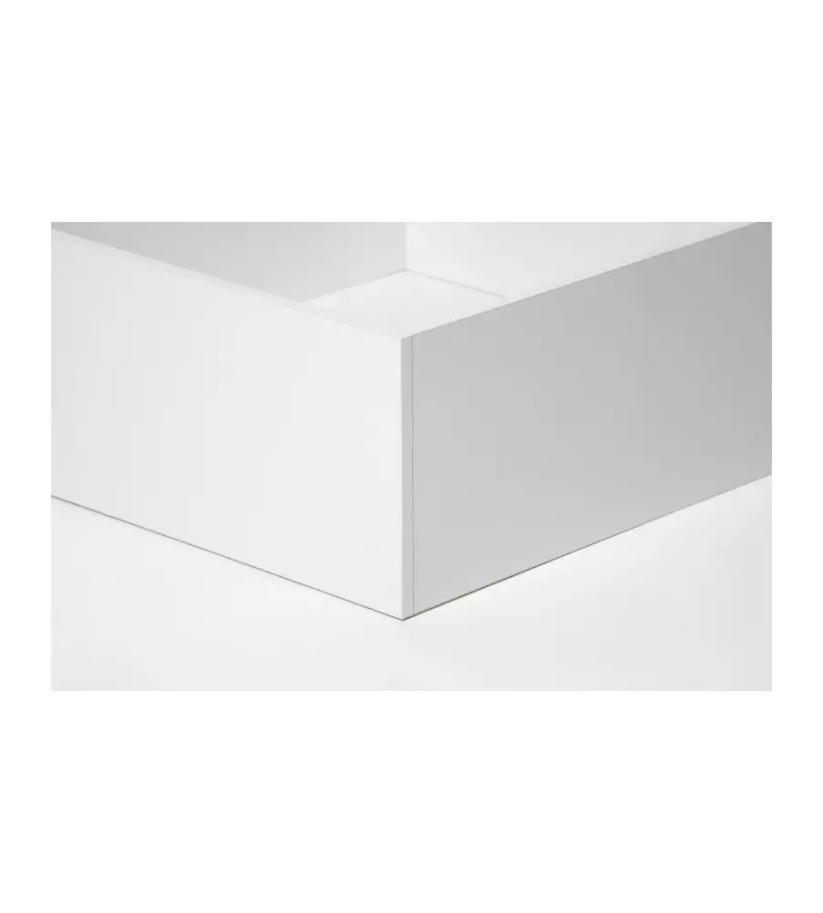 Letto matrimoniale con contenitore "Hi box" bianco 160x190 cm