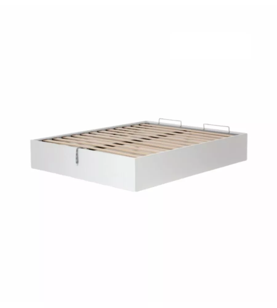 LETTO MATRIMONIALE CONTENITORE "BED BOX" BIANCO 160X190 CM