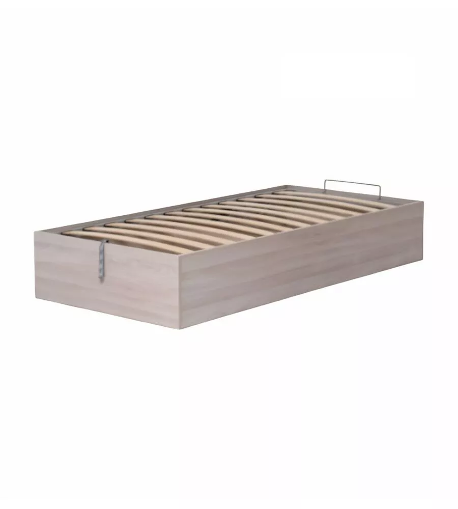 LETTO SINGOLO CONTENITORE "BED BOX" OLMO NATURALE 90X190 CM