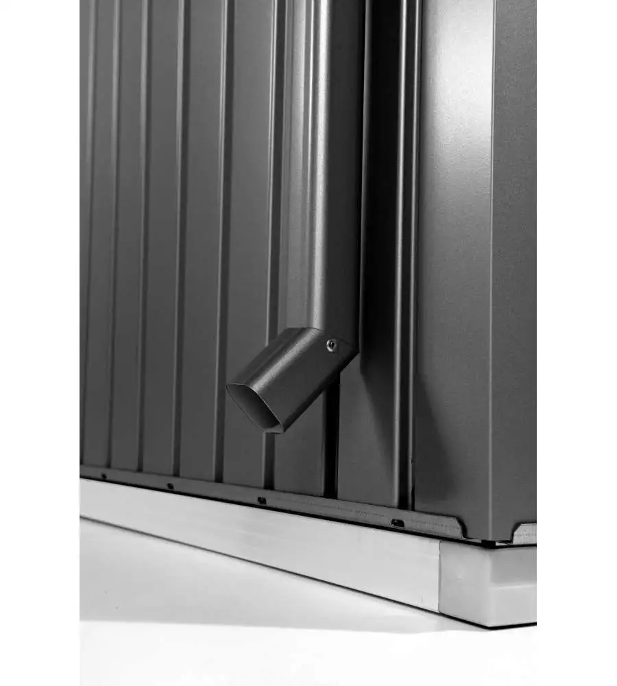 TUBI PLUVIALI PER CASETTA EUROPA GRIGIO SCURO METALLIZZATO