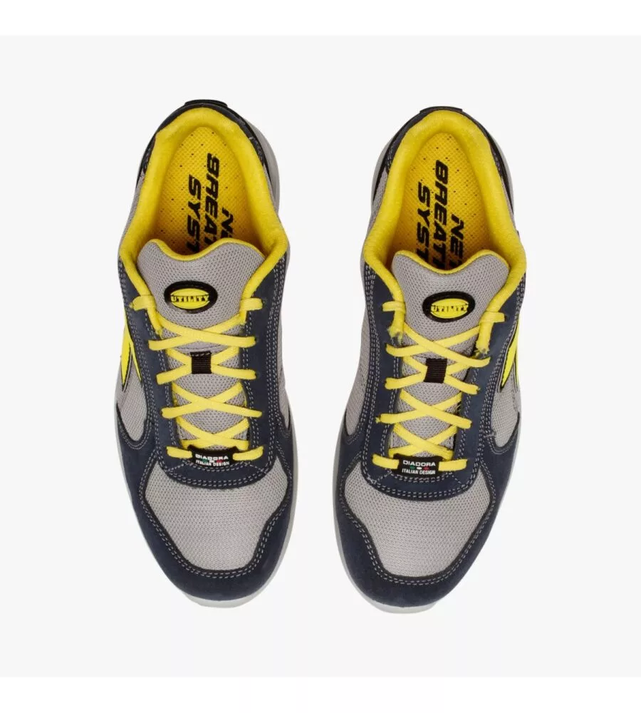 DIADORA SCARPA DA LAVORO ANTINFORTUNISTICA RUN NET AIRBOX LOW S1P SRC, BLU TG.43