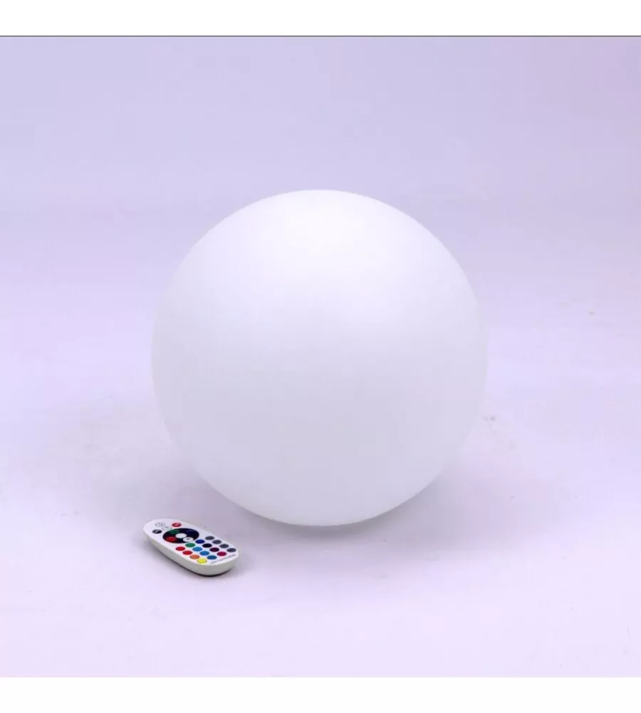 SFERA DECORATIVA DA ESTERNO LUMINOSA LED RGB RICARICABILE