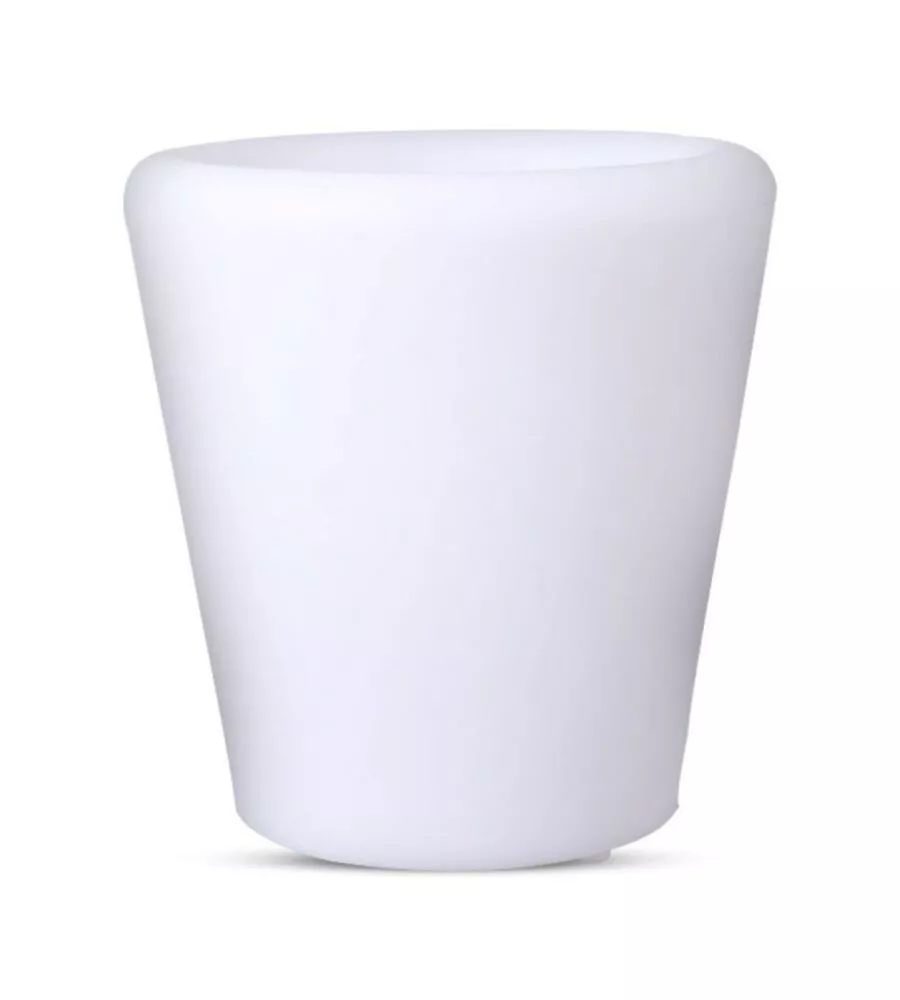 VASO DECORATIVO PER ESTERNO CON ILLUMINAZIONE LED RGB 28X29 CM