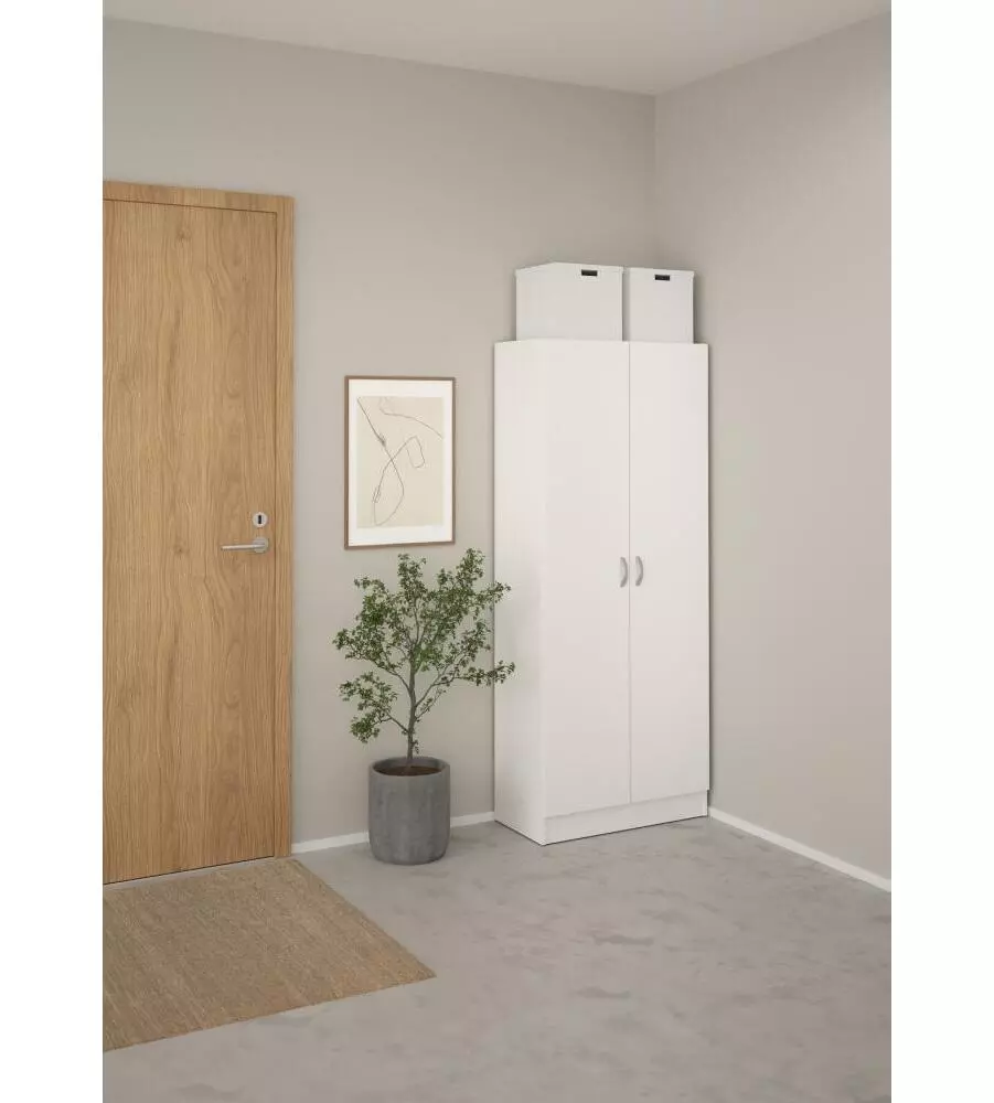 ARMADIO MULTIFUNZIONE BIANCO 69,2X34,6X170,4 CM