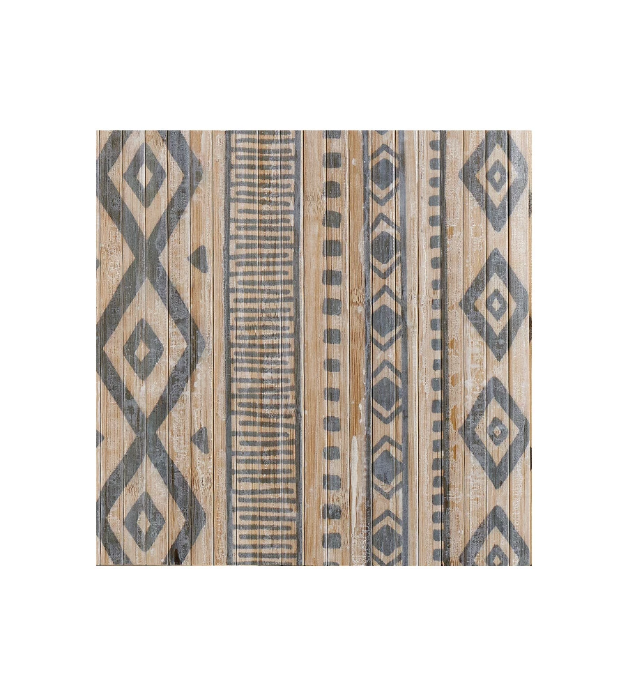 TAPPETO DA INTERNO IN BAMBOO "ETNIC BIANCO-GRIGIO", 140X200 CM