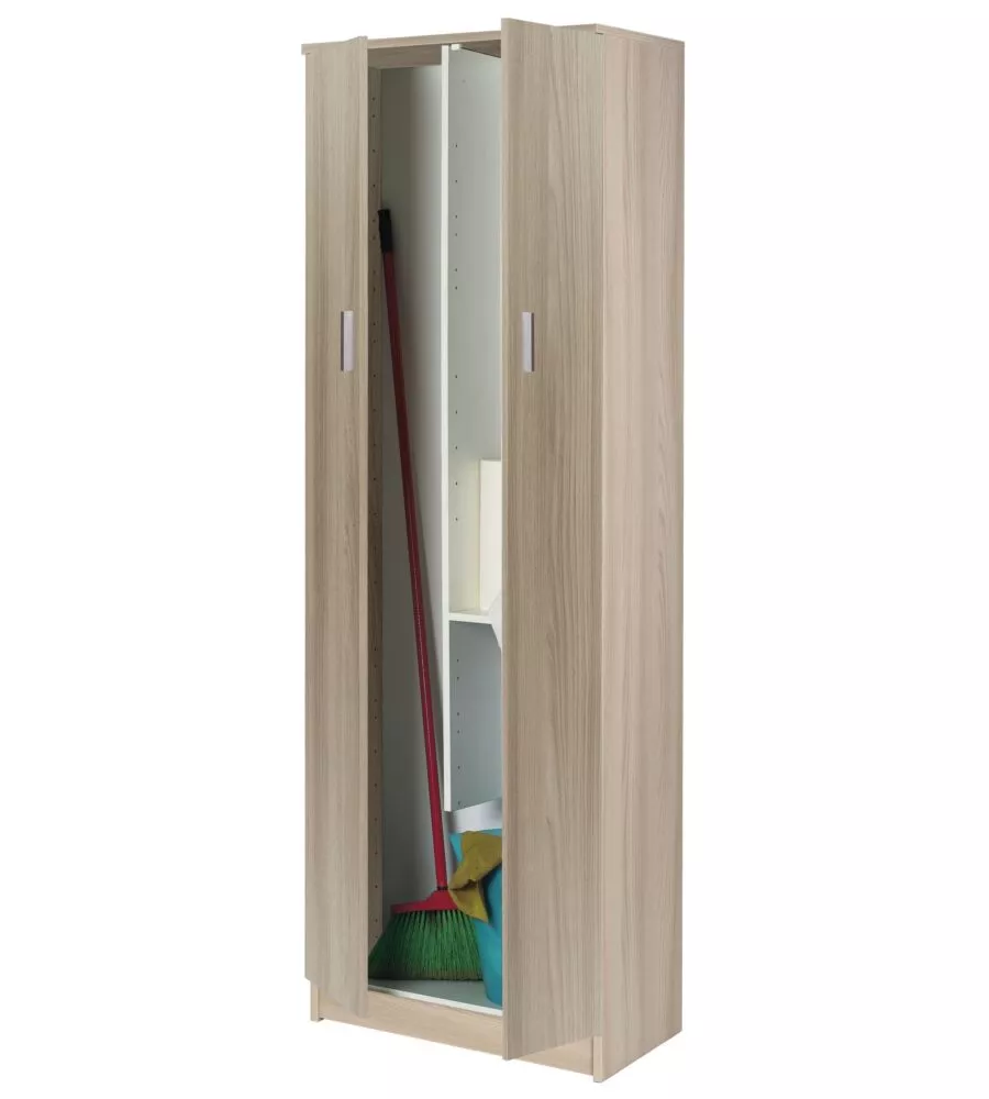 ARMADIO PORTASCOPE OLMO CHIARO, 62X34X183 CM