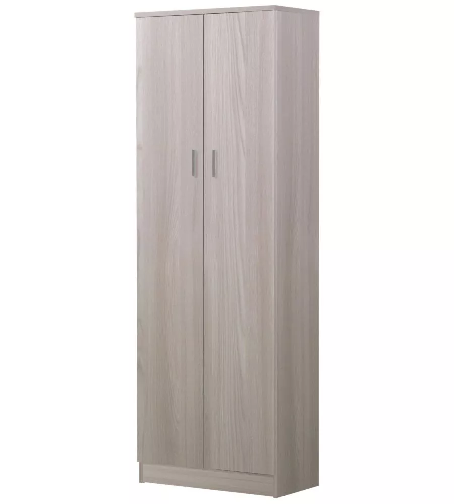 ARMADIO MULTIUSO CON DUE ANTE BATTENTI, 62X34X183 CM