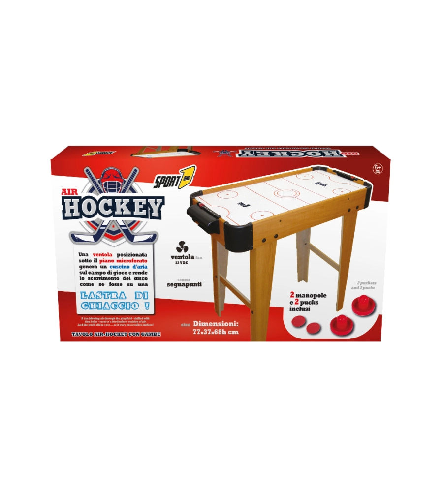 HOCKEY DA TAVOLO PER BAMBINI CON GAMBE AIR HOCKEY COMPACT 77X37X68 CM