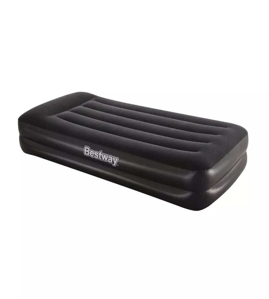 MATERASSO SINGOLO GONFIABILE BESTWAY TRITECH FLOCCATO, 191X97X46 CM