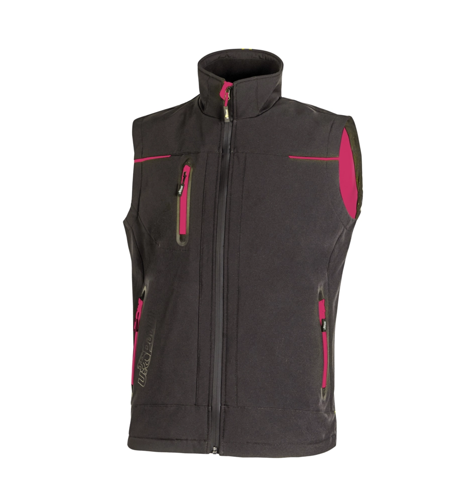 GILET DA LAVORO UNIVERSE GREY/FUCSIA, TG M