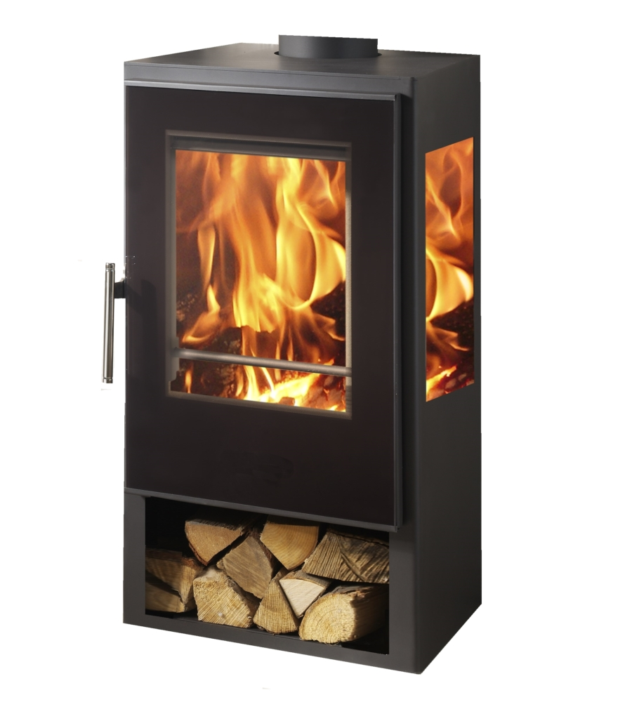 STUFA A LEGNA PANADERO "CONDOR 3V" GRIGIO 8 KW