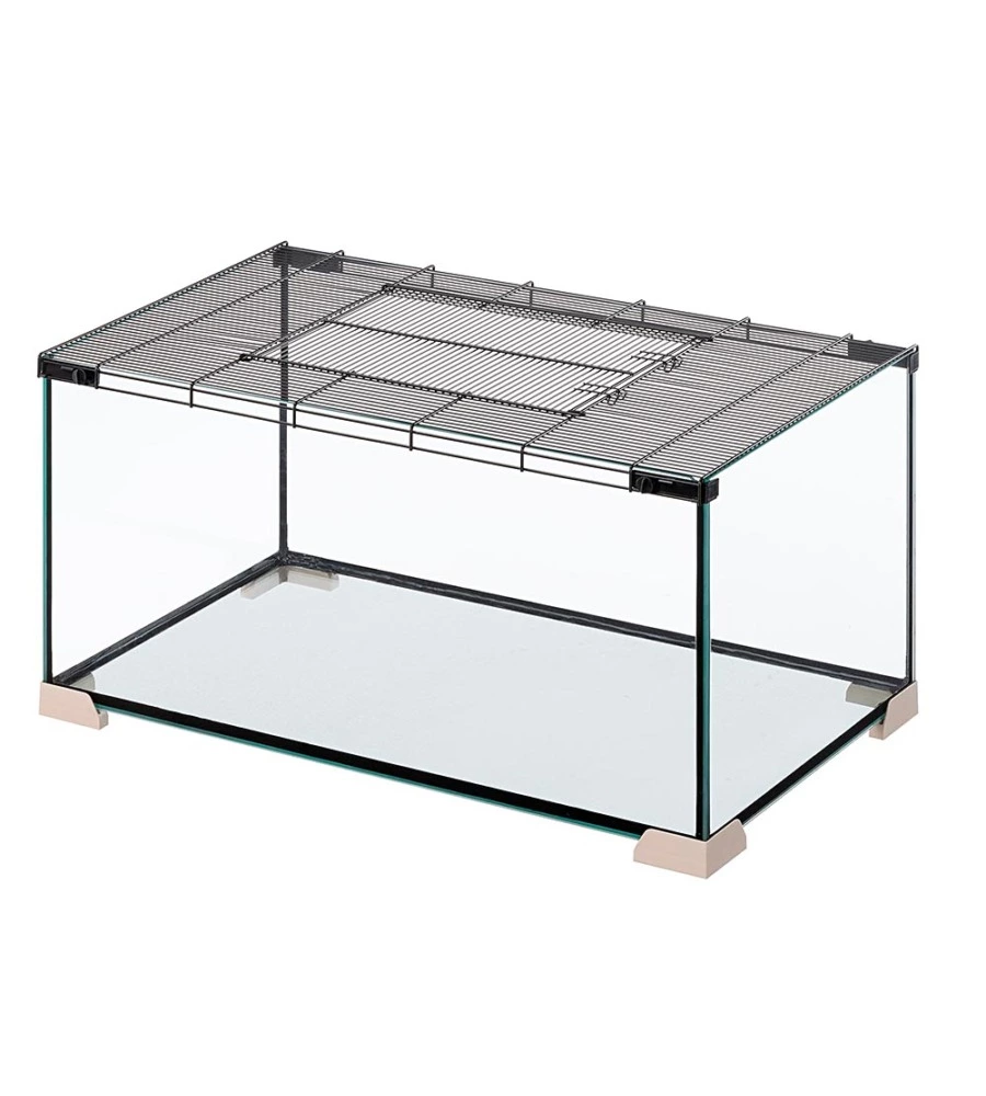 GABBIA PER TOPI E RATTI IN VETRO " JERRY 80", 81,7X46,9X43,1 CM - FERPLAST