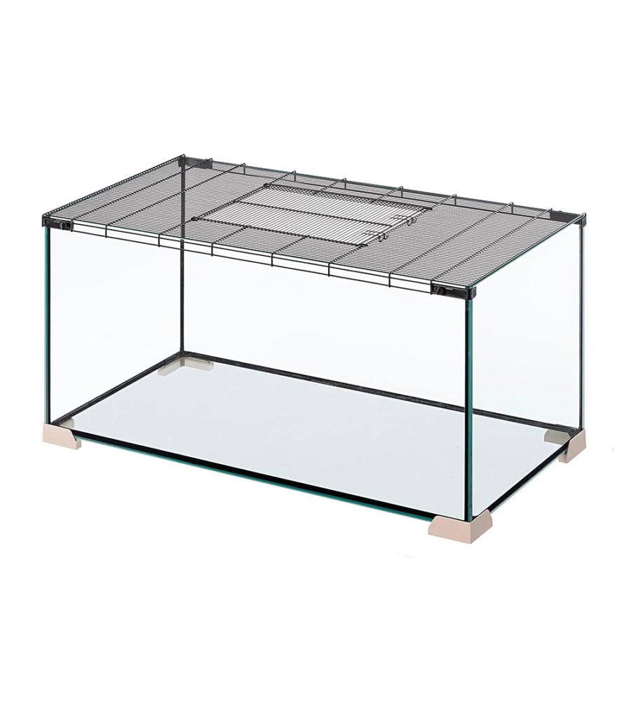 GABBIA PER TOPI E RATTI IN VETRO " JERRY 80", 101,7X51,9X53,1 CM - FERPLAST