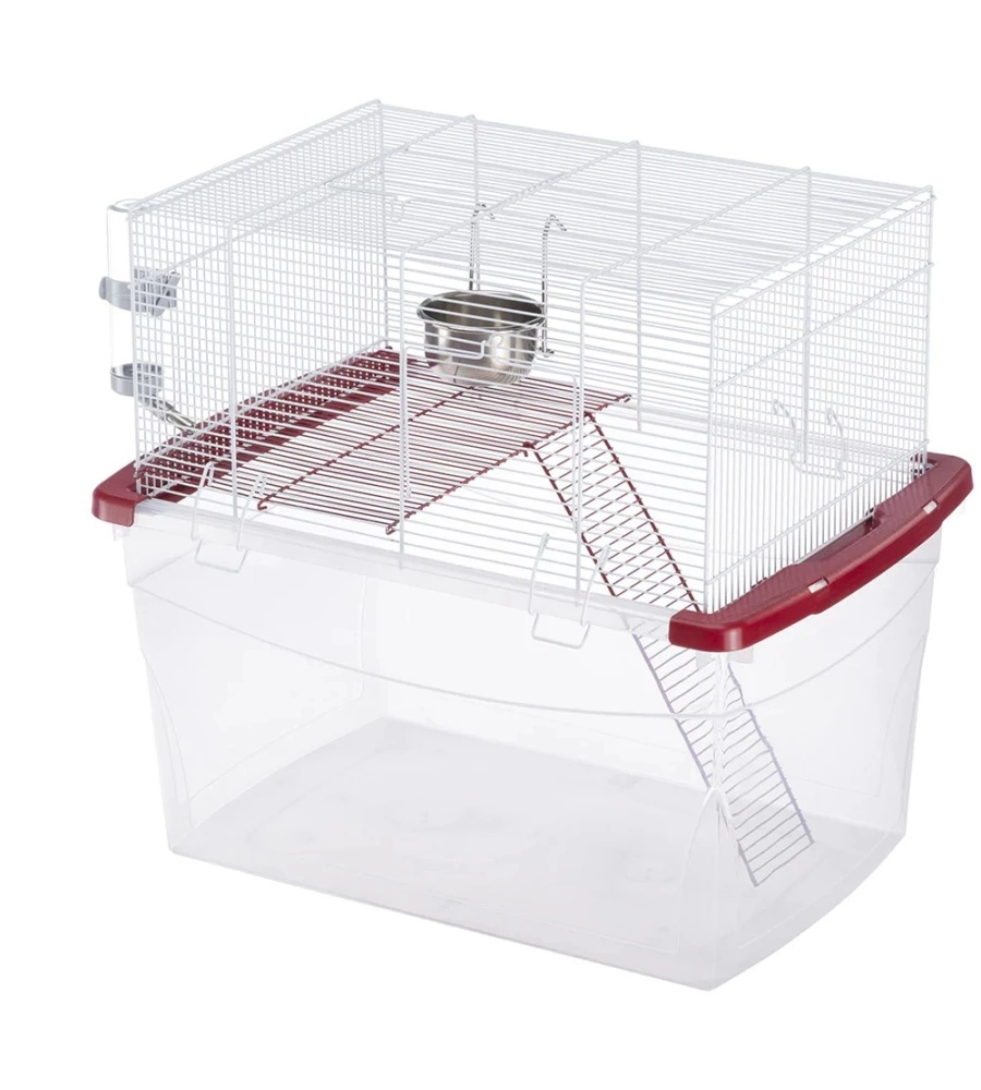 GABBIA PER CRICETI E GERBILLI A DUE PIANI "GERBI", 57,5X39,5X51 CM - FERPLAST