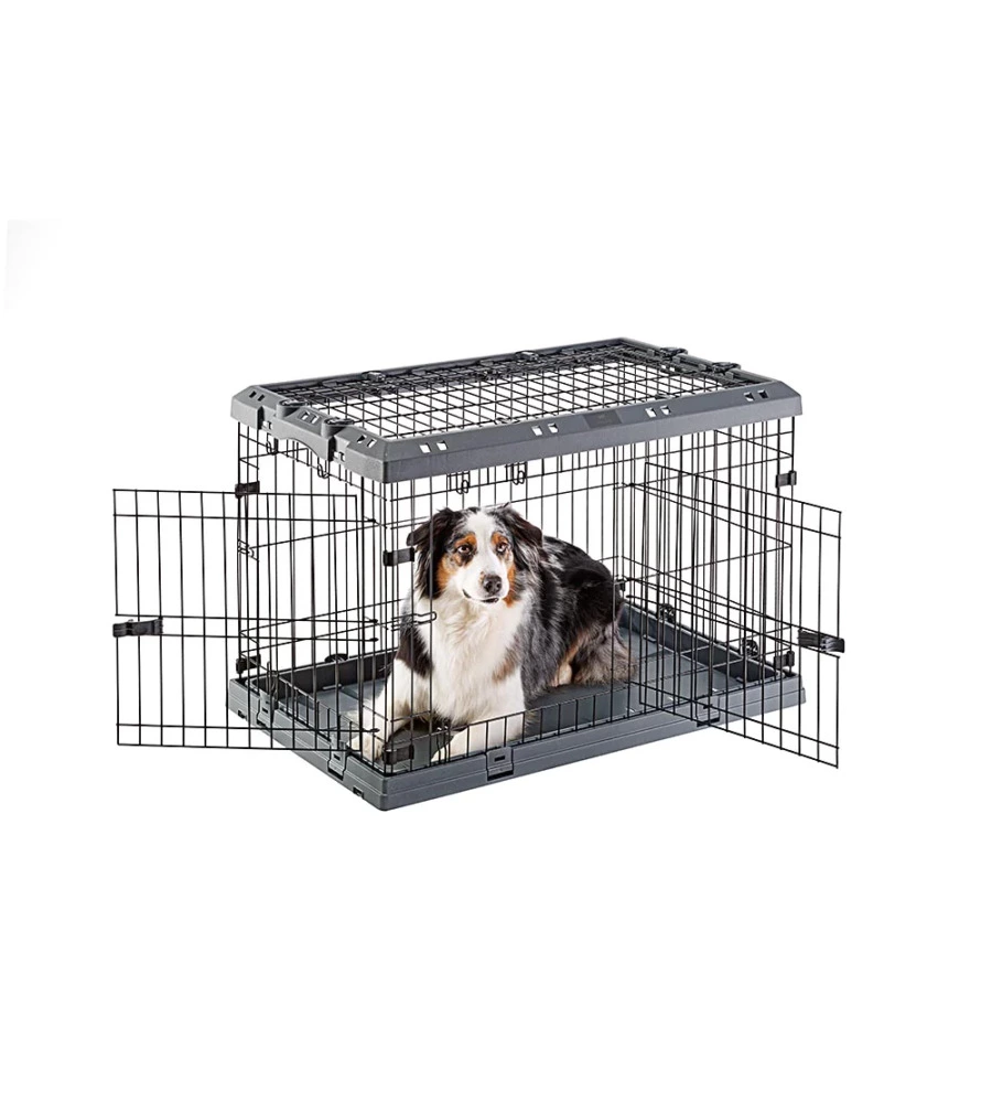 GABBIA BOX  PER CANI PIEGHEVOLE "SUPERIOR 90", 77X51X55 CM - FERPLAST