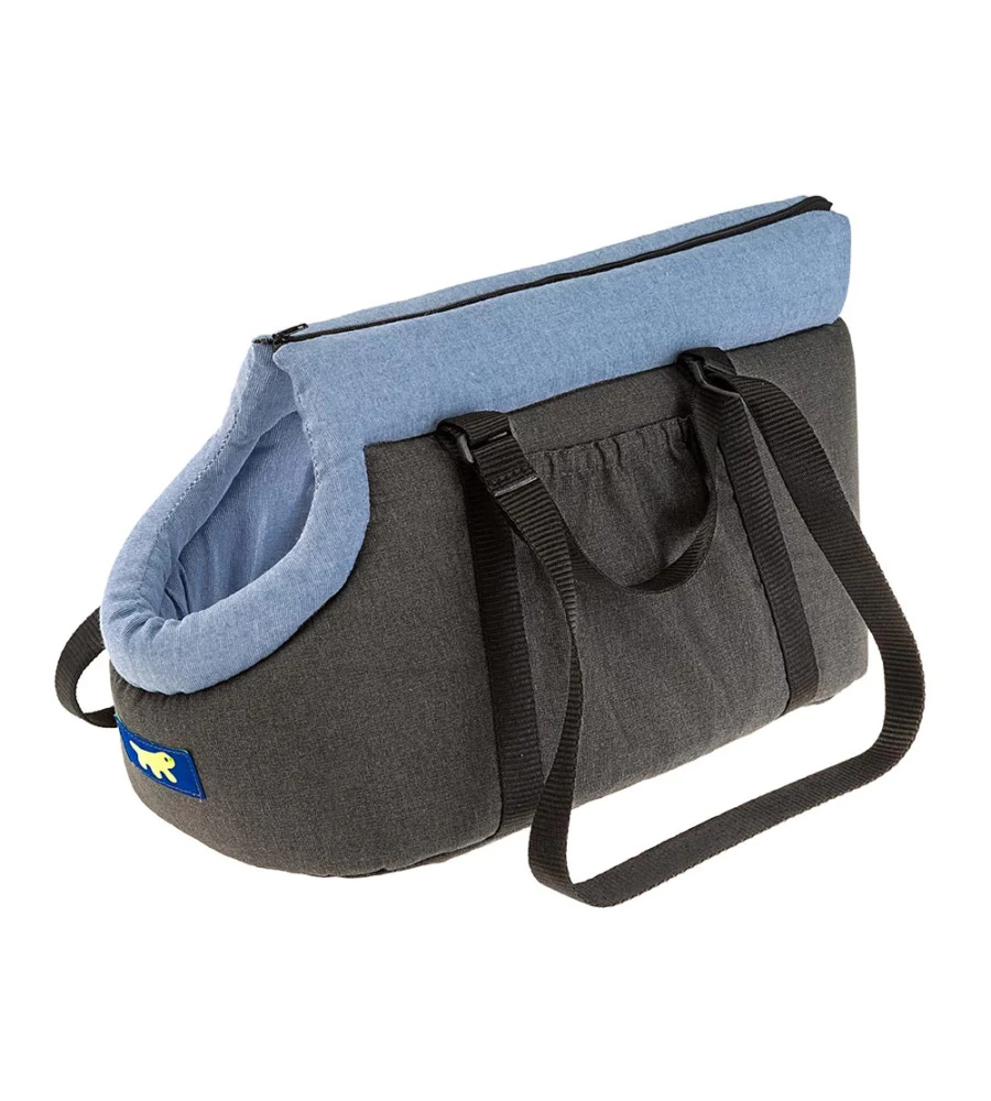BORSA IN TESSUTO PER IL TRASPORTO DI GATTI E CANI DI PICCOLA TAGLIA "AZZURRO 60" - FERPLAST