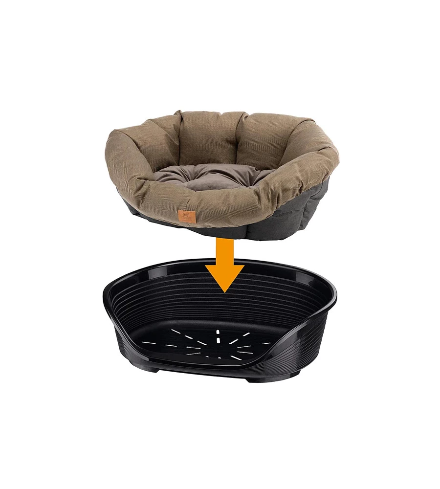 RICAMBIO CUSCINO PER CUCCIA "SIESTA DELUXE", 85X62X28,5 CM - FERPLAST