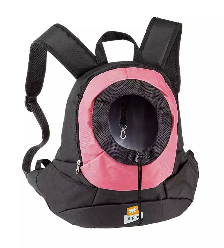 ZAINETTO PER CANI "KANGOO" ROSA, 41,5X20X43 CM - FERPLAST