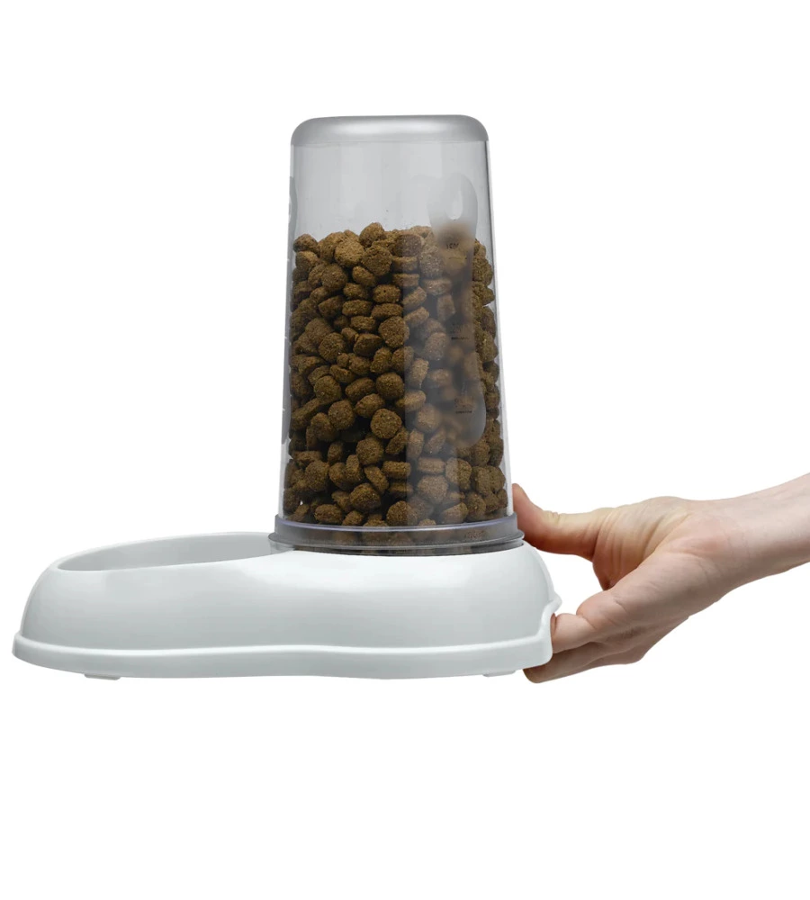 DISTRIBUTORE DI CIBO O ACQUA PER CANI E GATTI "AZIMUT 1500", BIANCO - FERPLAST