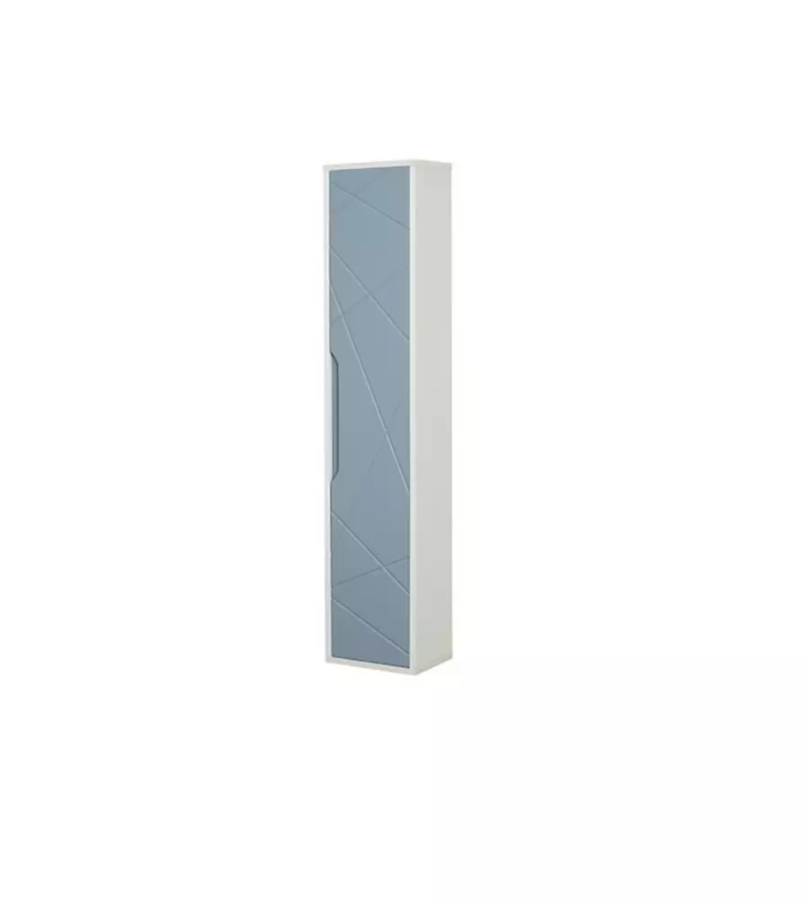 MOBILE SOSPESO "FURORE" AZZURRO POLVERE, 30X24X150 CM