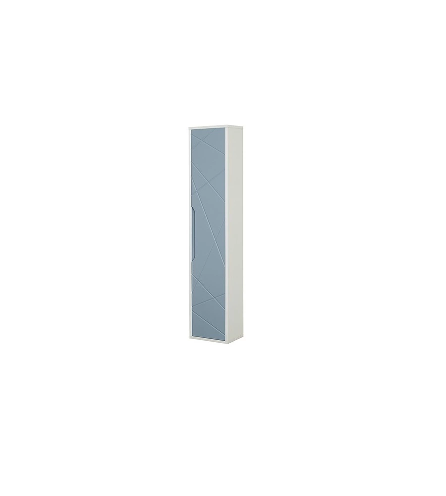 MOBILE SOSPESO "FURORE" AZZURRO POLVERE, 30X24X150 CM