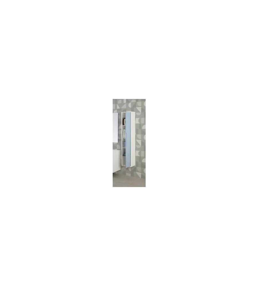 MOBILE SOSPESO "FURORE" AZZURRO POLVERE, 30X24X150 CM
