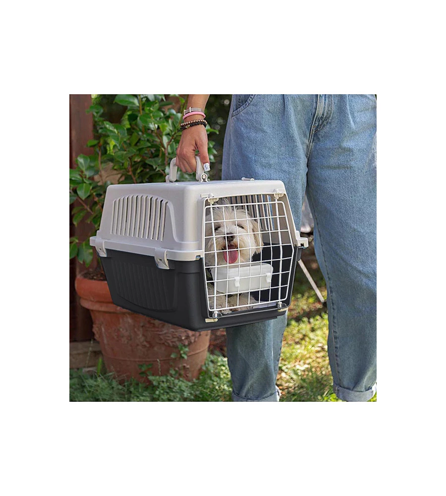 TRASPORTINO PER CANI E GATTI DI PICCOLA TAGLIA "ATLAS OPEN 30", 40X60X38 CM - FERPLAST