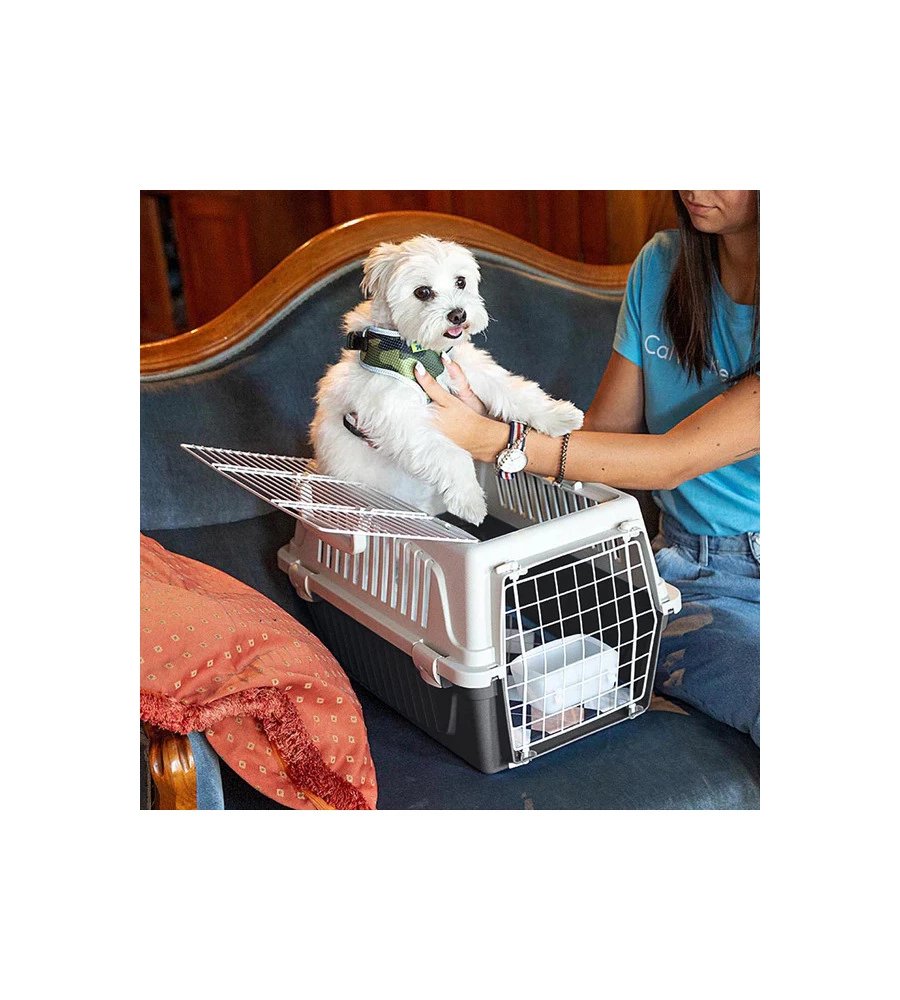 TRASPORTINO PER CANI E GATTI DI PICCOLA TAGLIA "ATLAS OPEN 30", 40X60X38 CM - FERPLAST