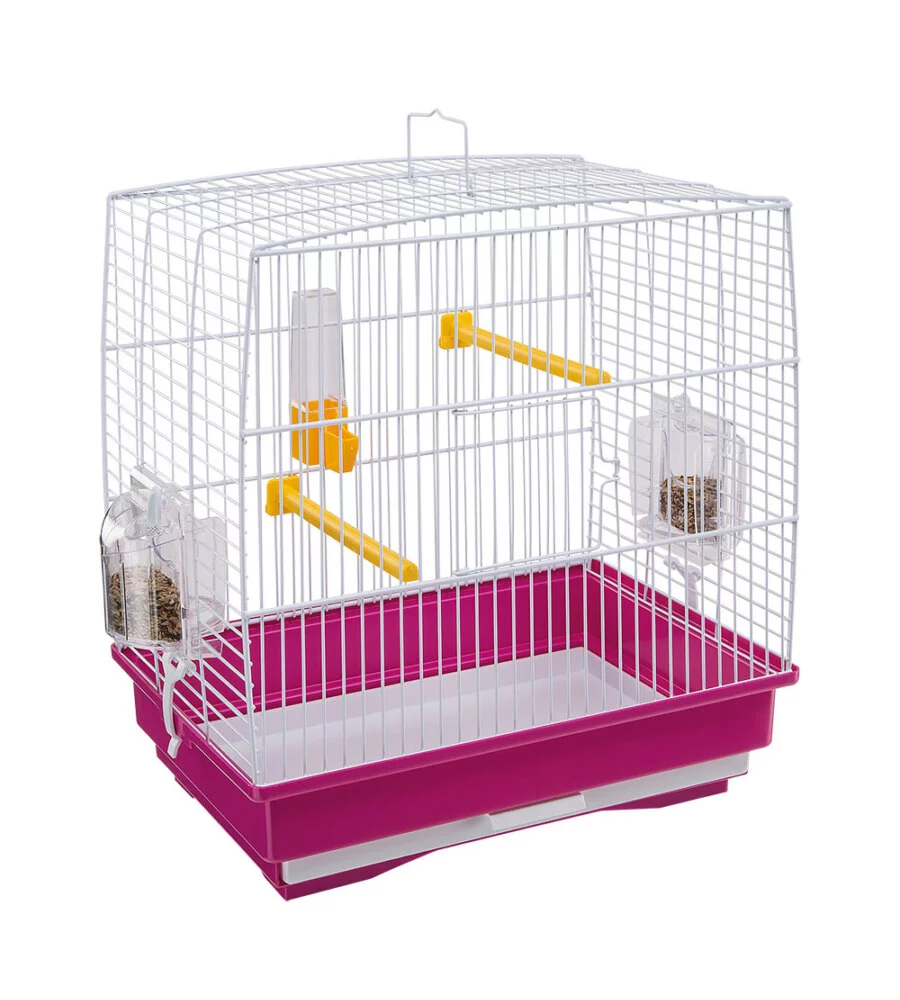 GABBIA PER CANARINI - REKORD 1 BIANCA E FUCSIA - FERPLAST