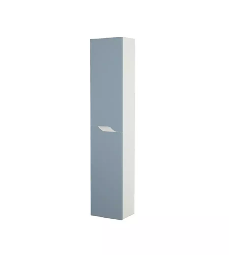 COLONNA PENSILE PER BAGNO AZZURRO POLVERE, 30X24X150 CM