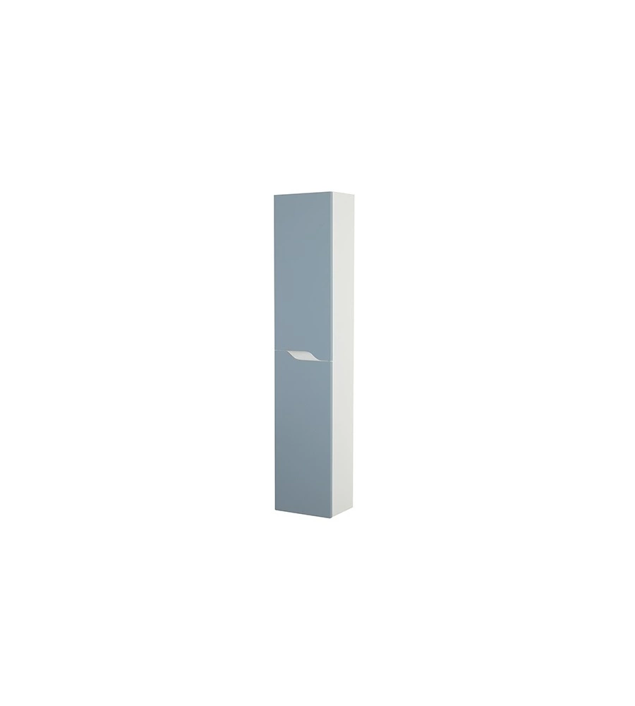 COLONNA PENSILE PER BAGNO AZZURRO POLVERE, 30X24X150 CM