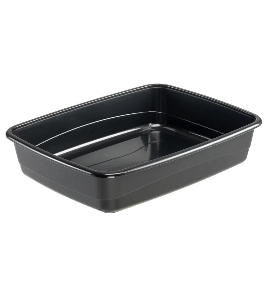 LETTIERA TOILETTE GATTO APERTA FERPLAST "NIP 30" NERO 49,5X64,5X14,5 CM