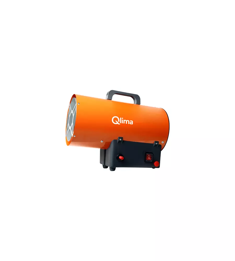 GENERATORE ARIA CALDA A GAS QLIMA ARANCIONE 10 KW CON REGOLATORE
