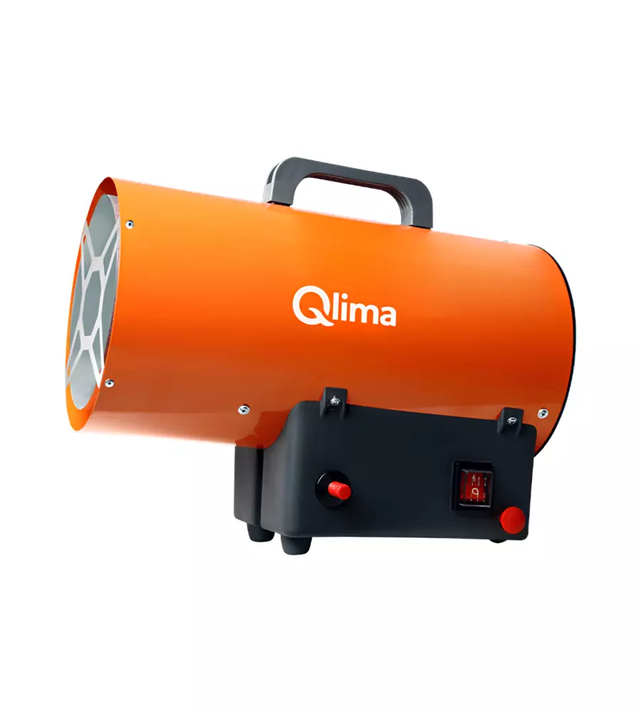 GENERATORE ARIA CALDA A GAS QLIMA ARANCIONE 10 KW CON REGOLATORE