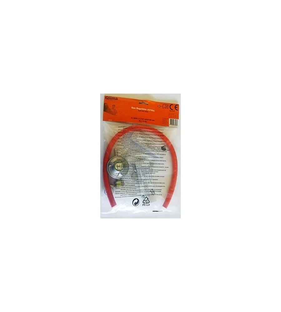 GENERATORE ARIA CALDA A GAS QLIMA ARANCIONE 10 KW CON REGOLATORE