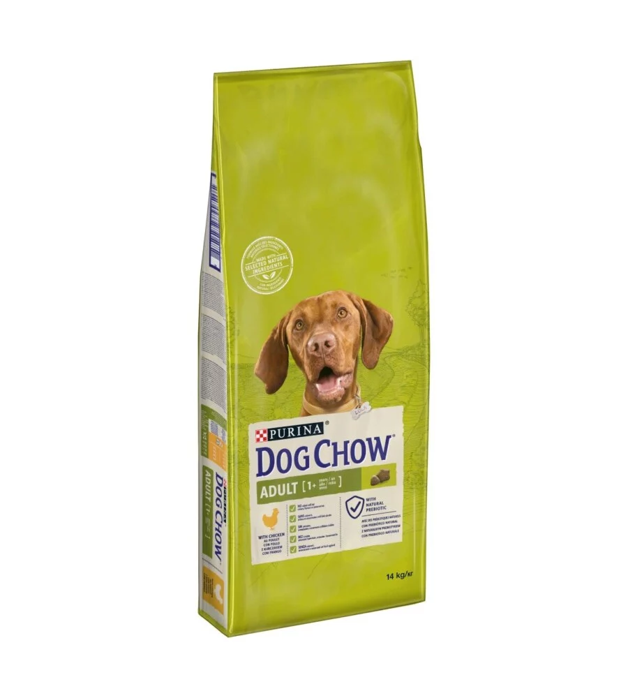 CROCCHETTE PER CANI PURINA "DOG CHOW" ADULTO DI TUTTE LE TAGLIE CON POLLO 14 KG