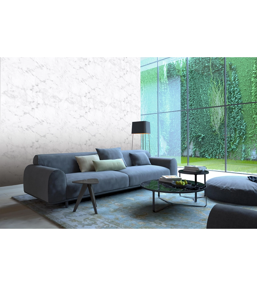 LASTRA DECORATIVA IN POLIPROPILENE CON STAMPA EFFETTO MARMO "TUSCANY", 100X50 CM