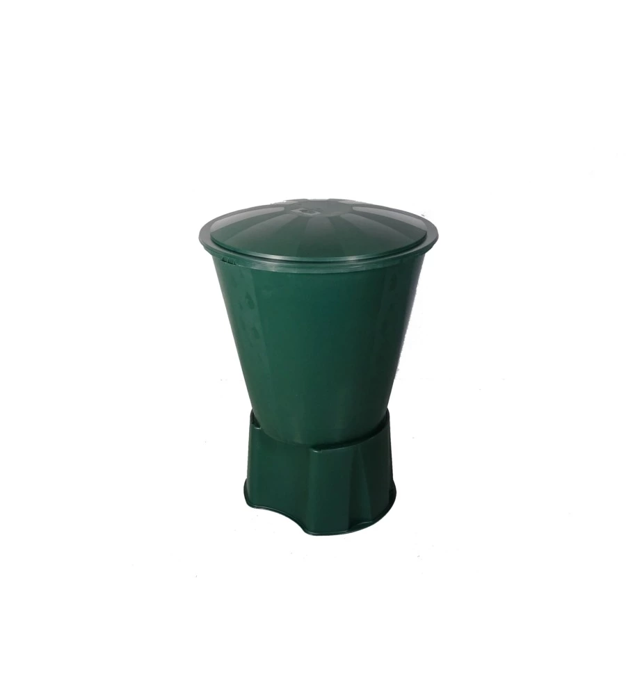 KIT SERBATOIO PER RACCOLTA ACQUA PIOVANA VERDE 210 L