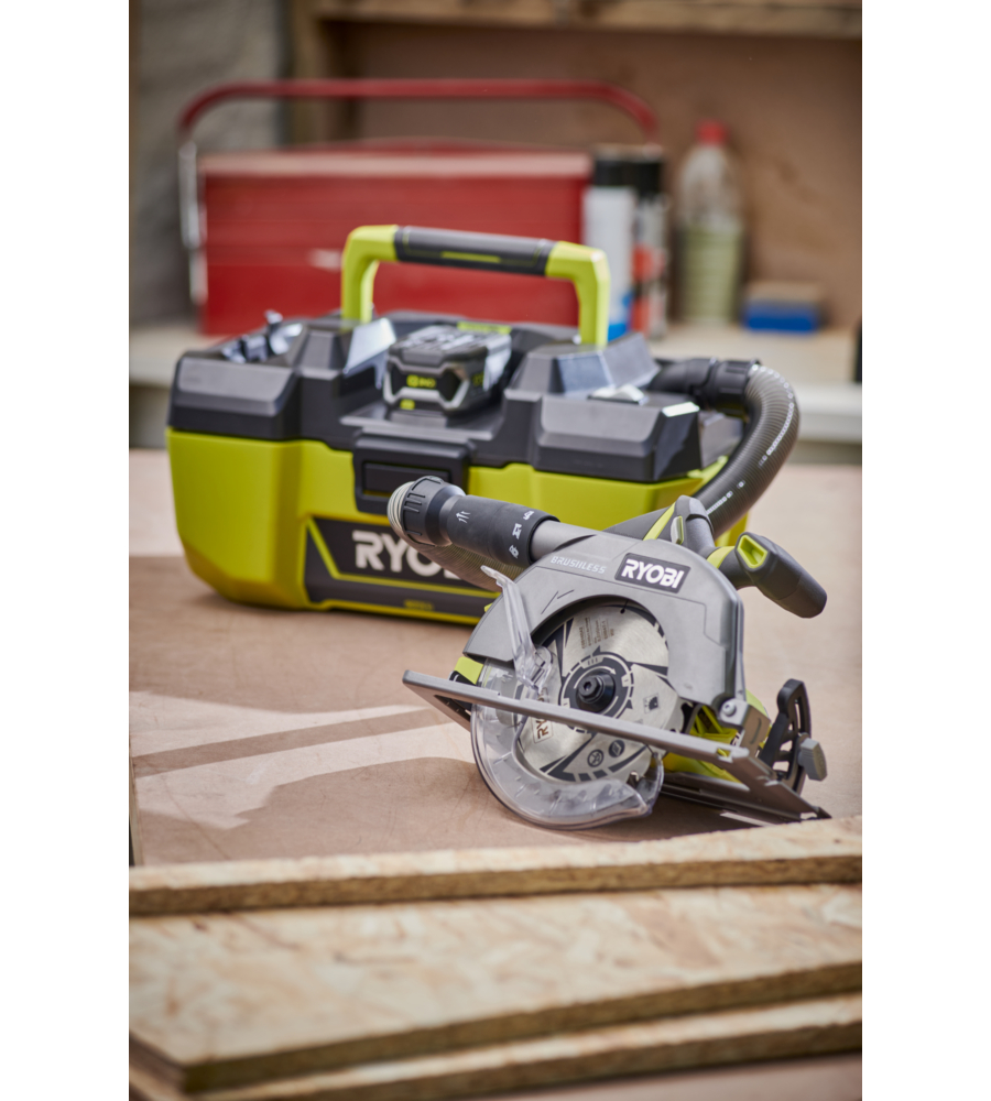 ASPIRATORE SOFFIATORE R18PV-0, SOLO CORPO MACCHINA BATTERIA NON INCLUSA - RYOBI