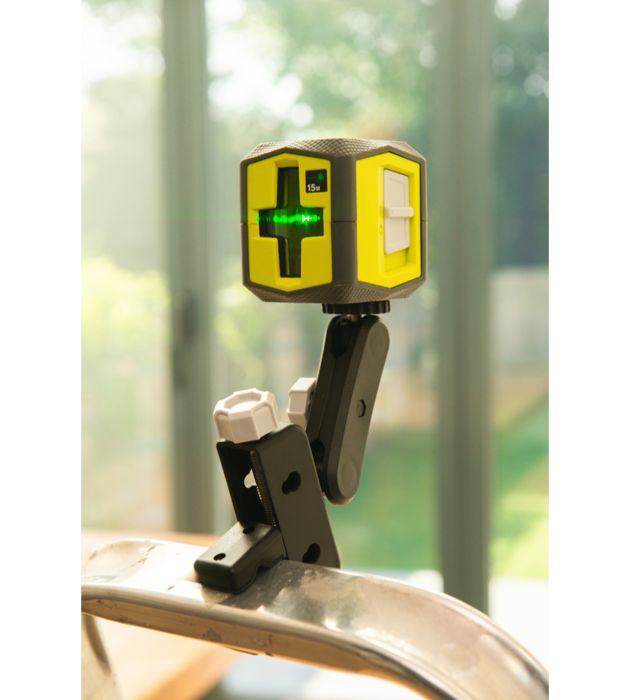 LIVELLA LASER VERDE A 2 LINEE 15 METRI RBCLLG1 - RYOBI